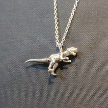 Load image into Gallery viewer, Sterling Silver Dinosaur Pendant T-Rex