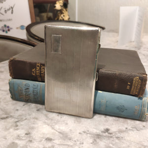 1945 Cigarette Case / Tin / Box / Holder Antique Sterling Silver 925 Vintage