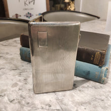Load image into Gallery viewer, 1945 Cigarette Case / Tin / Box / Holder Antique Sterling Silver 925 Vintage