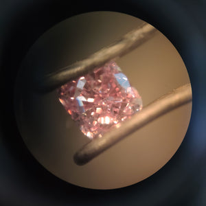0.16ct Loose Fancy Pink Diamond GIA Cushion Cut
