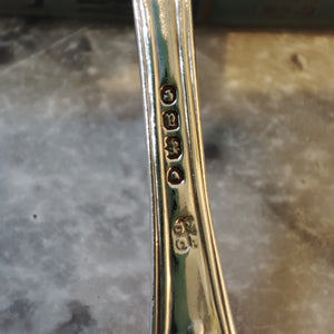 Hallmarked Antique Silver c.1856 Teaspoon by Samuel Hayne & Dudley Cater
