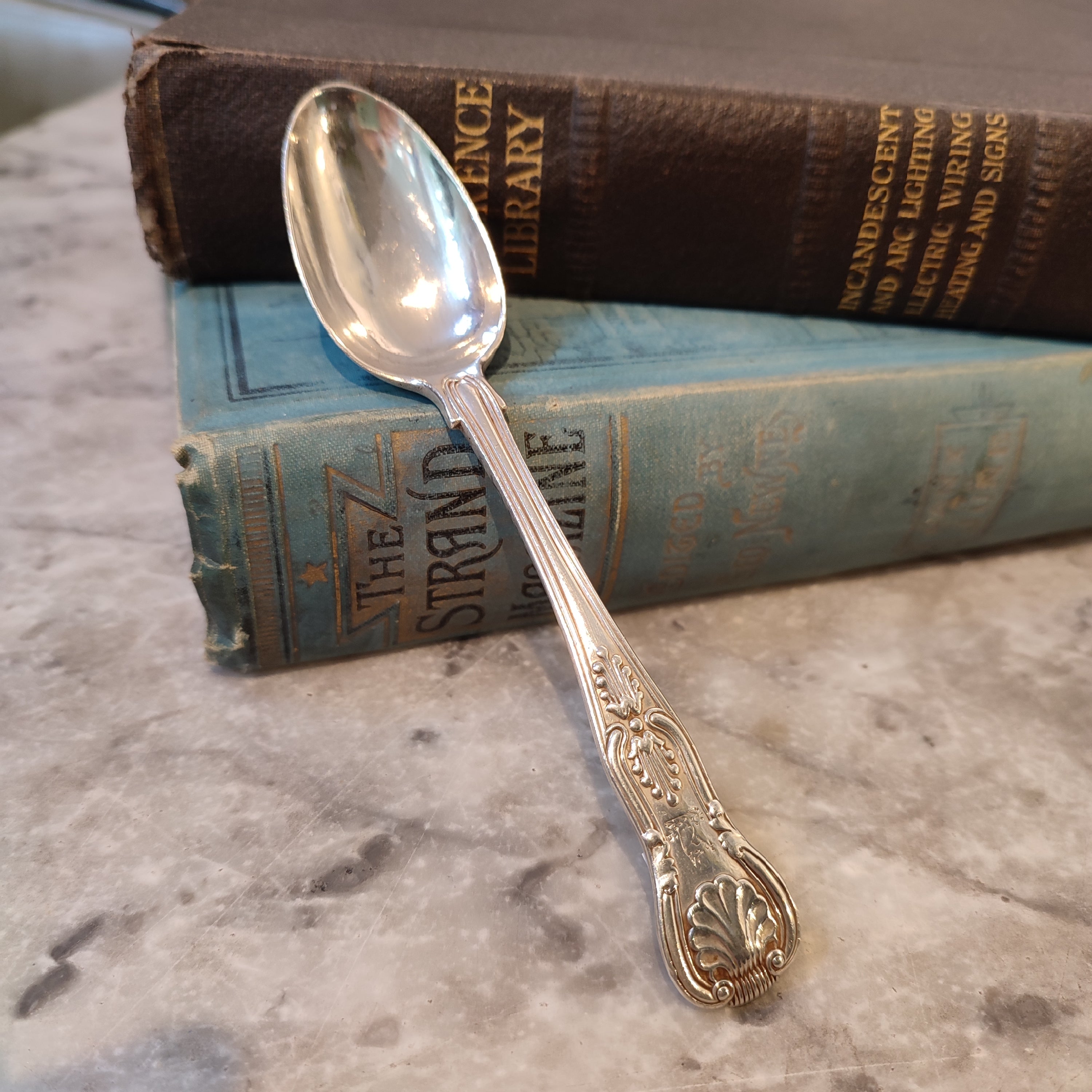 George Adams Sterling Spoon, 19th Century Flatware, Antique hotsell Victorian Silver, Kings Royal Husk, London Hallmarks, Sterling Silver Spoon