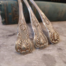 Load image into Gallery viewer, c.1839 Antique Hallmarked Silver Early Victorian Teaspoons by John and Henry Lias