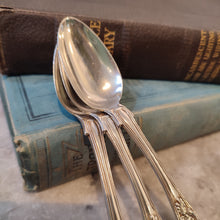 Load image into Gallery viewer, c.1839 Antique Hallmarked Silver Early Victorian Teaspoons by John and Henry Lias