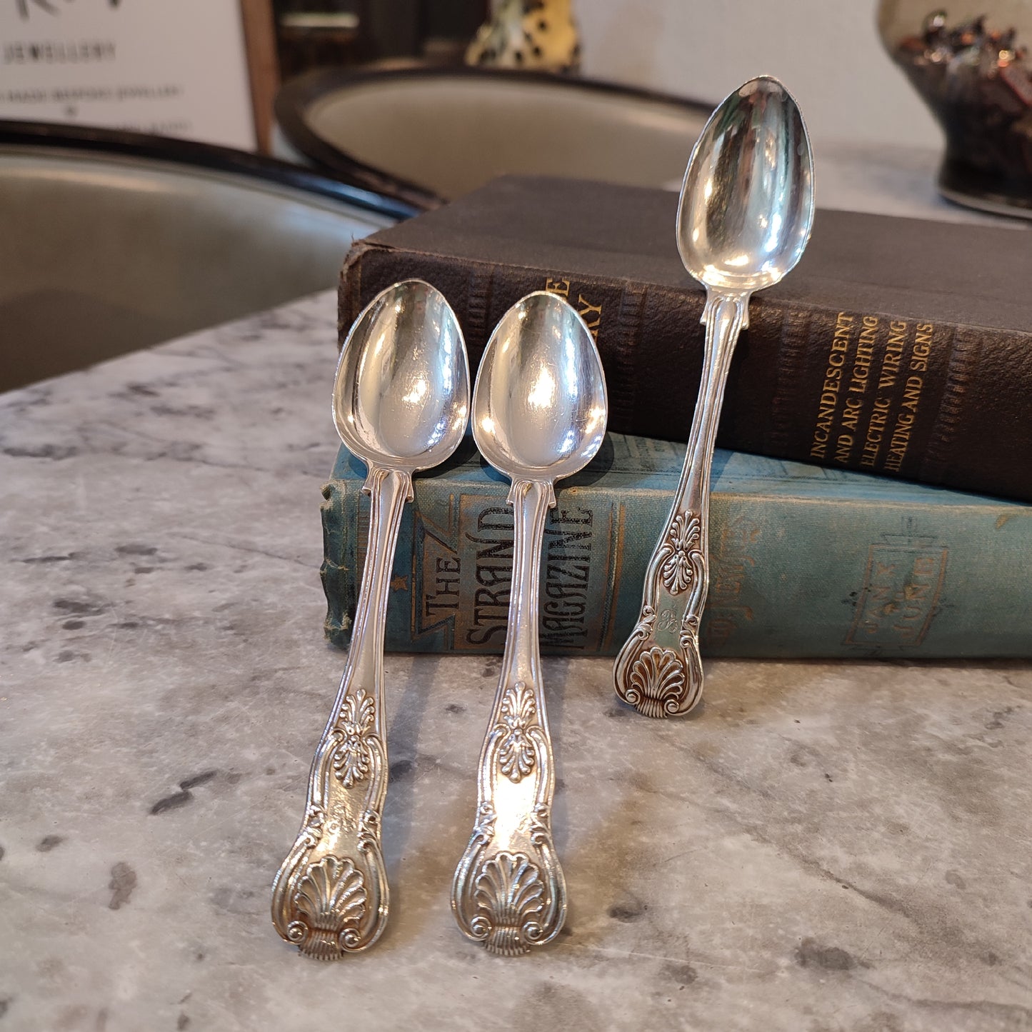 c.1839 Antique Hallmarked Silver Early Victorian Teaspoons by John and Henry Lias