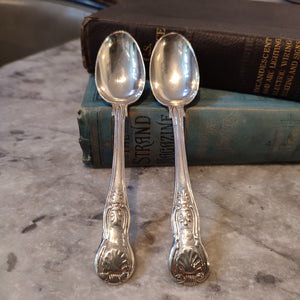 c.1847 Antique Hallmarked Silver Early Victorian Teaspoons by John and Henry Lias