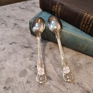 c.1847 Antique Hallmarked Silver Early Victorian Teaspoons by John and Henry Lias