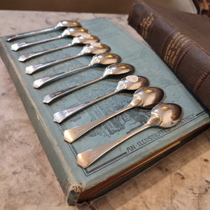Hallmarked Silver c.1934 Art Deco Teaspoons by Atkins Brothers
