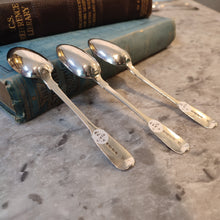 Load image into Gallery viewer, c.1856 Antique Hallmarked Silver Victorian Teaspoons by Henry John Lias
