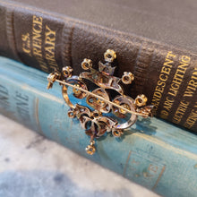 Load image into Gallery viewer, Antique c.1820&#39;s Gold and Silver Rose cut Diamond Georgian Brooch