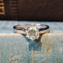 Load image into Gallery viewer, Platinum 0.62ct Diamond Engagement ring