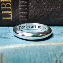 Load image into Gallery viewer, &#39;Noe heart more true than mine to you&#39; Engraved Medieval Posy Ring