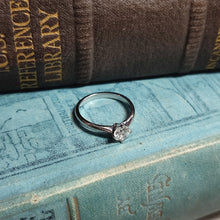 Load image into Gallery viewer, 0.60ct Round Brilliant Cut Diamond set in Platinum with 4-claws North/South/East/West
