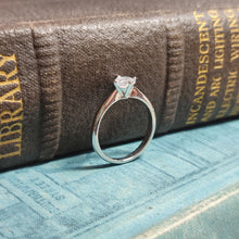 Load image into Gallery viewer, 0.60ct Round Brilliant Cut Diamond set in Platinum with 4-claws North/South/East/West