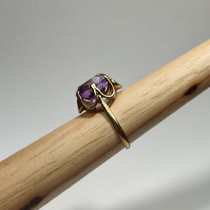 c.1972 Amethyst & 9ct Yellow Gold Cocktail Ring