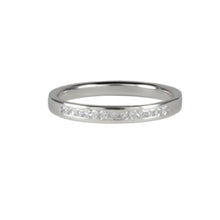 Load image into Gallery viewer, Platinum Eternity Ring with 0.20ct Princess Cut Diamonds