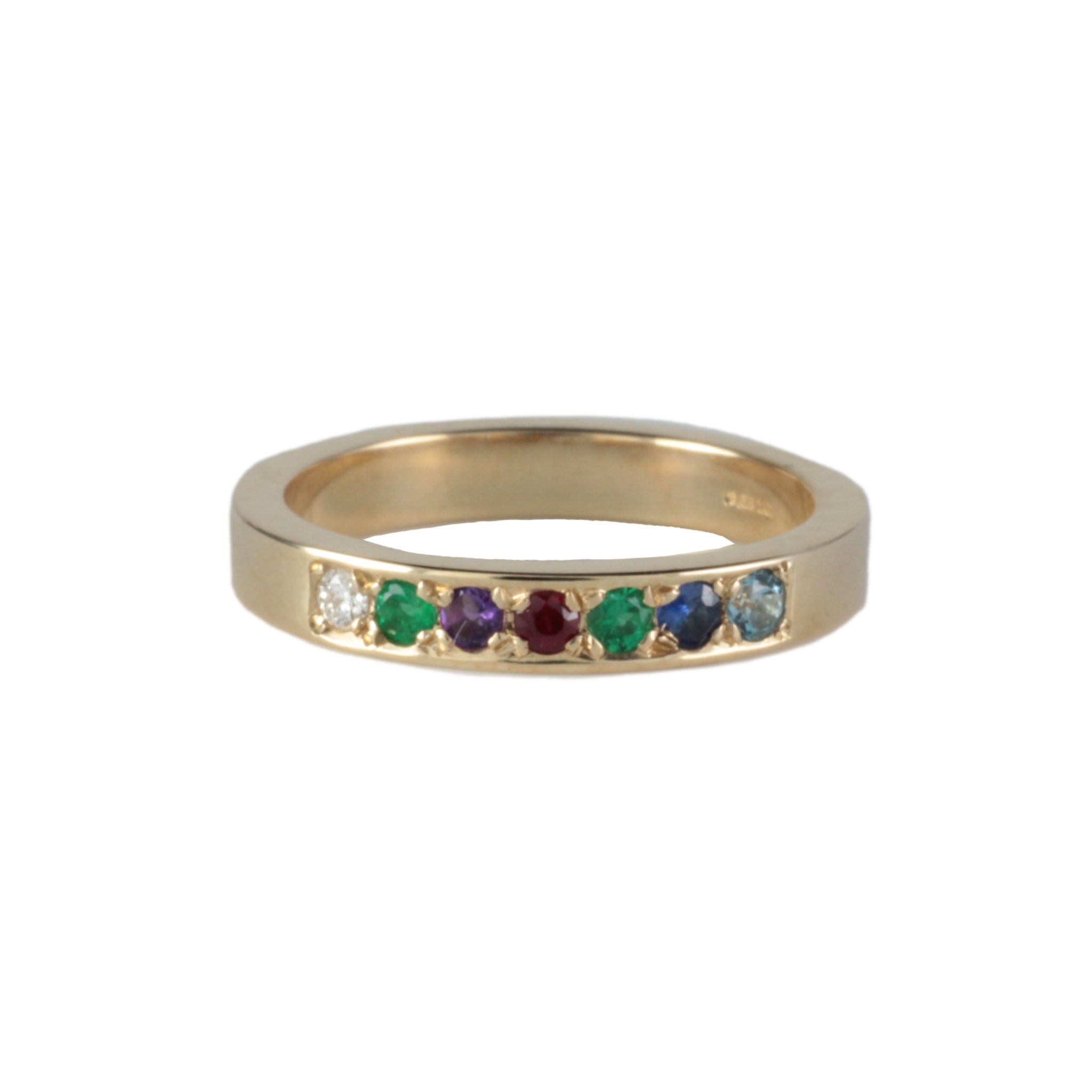 Victorian / Edwardian style 'DEAREST' Ring Acrostic Eternity Band ...