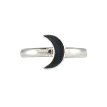 Load image into Gallery viewer, Crescent Moon Stacking Ring in Silver