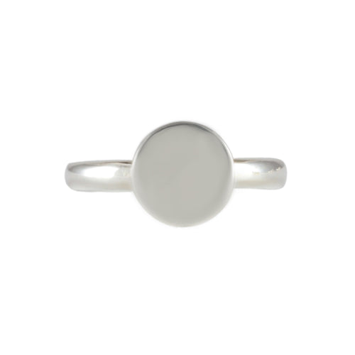 Round Head Stacking Ring in Silver