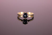 Load image into Gallery viewer, 18ct yellow gold Topaz ring London Blue 1.09ct 8-claw setting Solitaire