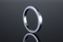 Load image into Gallery viewer, 2mm Flat Wedding Band 18ct White Gold