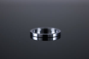18ct 2mm Flat Wedding Band Yellow, Rose or White Gold