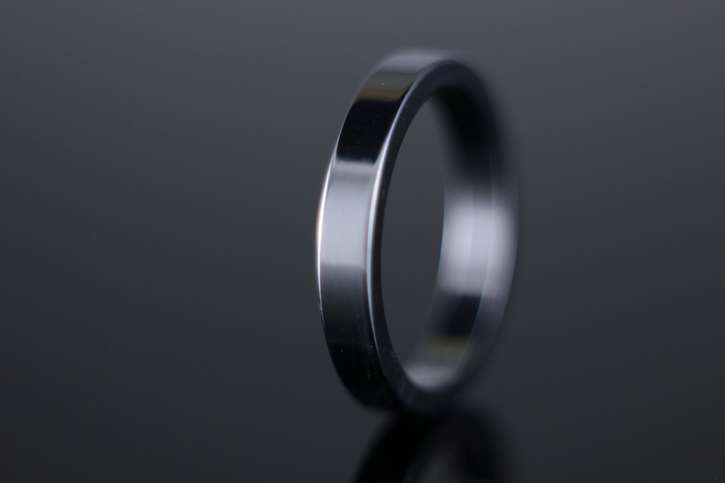 3mm Flat Wedding Band in 18ct White Gold