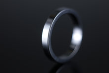 Load image into Gallery viewer, 3mm Flat Wedding Band in 18ct White Gold