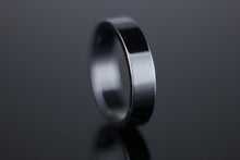 Load image into Gallery viewer, 5mm Flat Wedding Band 18ct White Gold