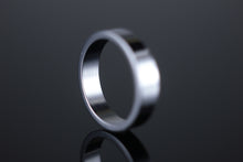 Load image into Gallery viewer, 5mm Flat Wedding Band 18ct White Gold