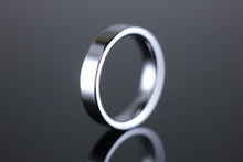Load image into Gallery viewer, 4mm Wedding Band Flat Court Profile in 18ct White Gold