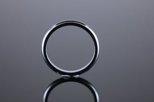 2mm 'D' Profile Wedding Band in 18ct White Gold