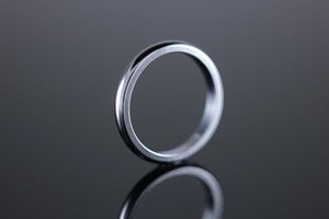 18ct 2.5mm 'D' Profile Wedding Band in Yellow, Rose or White Gold
