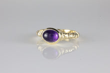 Load image into Gallery viewer, &#39;Odessos&#39; Georgian style Oval Amethyst Cabochon Ring
