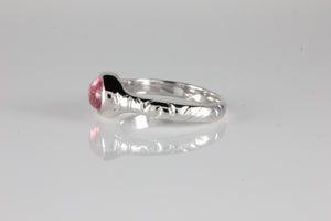 'Odessos' Georgian style Oval Pink Tourmaline Cabochon Ring