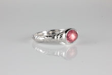Load image into Gallery viewer, &#39;Odessos&#39; Georgian style Oval Pink Tourmaline Cabochon Ring