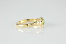 Load image into Gallery viewer, &#39;Narona&#39; Victorian style Round Peridot Cabochon Ring