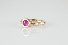 Load image into Gallery viewer, Engraved Ruby ring