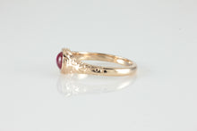 Load image into Gallery viewer, &#39;Narona&#39; Victorian style Round Ruby Cabochon Ring