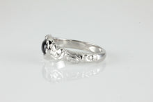 Load image into Gallery viewer, &#39;Nida&#39; Georgian style Oval Onyx Cabochon Ring