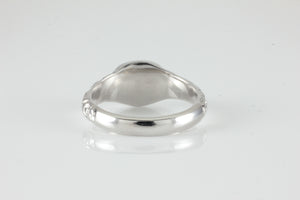 'Nida' Georgian style Oval Onyx Cabochon Ring