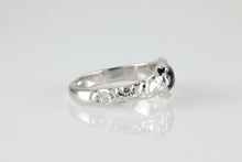 Load image into Gallery viewer, &#39;Nida&#39; Georgian style Oval Onyx Cabochon Ring