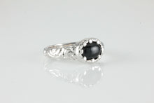 Load image into Gallery viewer, &#39;Nida&#39; Georgian style Oval Onyx Cabochon Ring
