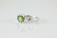 Load image into Gallery viewer, &#39;Nida&#39; Georgian style Oval Green Tourmaline Cabochon Ring