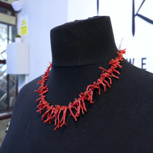 Load image into Gallery viewer, Sponge Coral Necklace Red