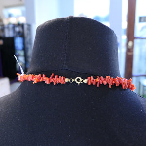 Coral Necklace Back view