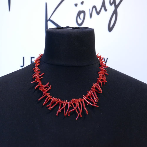 Organic Style Sponge Coral Necklace 20