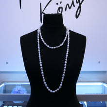 Load image into Gallery viewer, Opera Length White Freshwater Pearl Necklace Endless 63&quot;