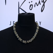 Load image into Gallery viewer, Large Königskette Link Chain Necklace in Gold Plated Aluminium