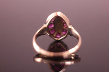 Load image into Gallery viewer, Antique c.1850&#39;s Ruby and Diamond Victorian Ring in 9ct Yellow Gold